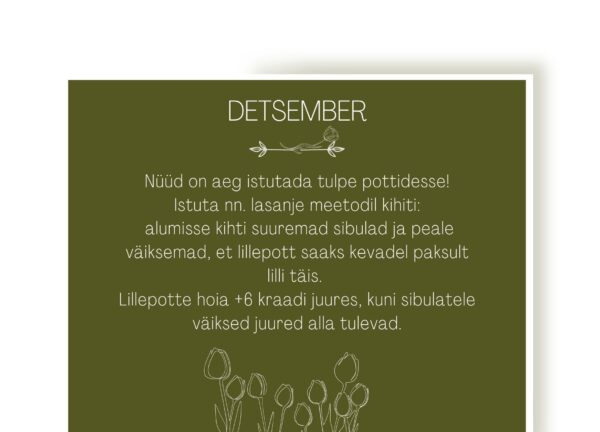 AASTA LÄBI LILLEDE. 365 lillesõnumit koos tulbipiltidega Kirna mõisast, mis teevad tuju heaks. Aegumatu sõnumikalender. - Image 8